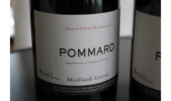 4 flessen à 75 cl rode wijn Moillard-Grivet, Pommard, Bourgogne, 2018